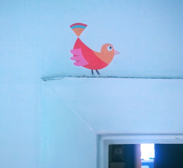 blog fugl over døren